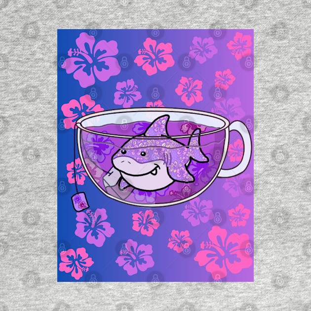 Floral Shark Tea by Octopus Cafe